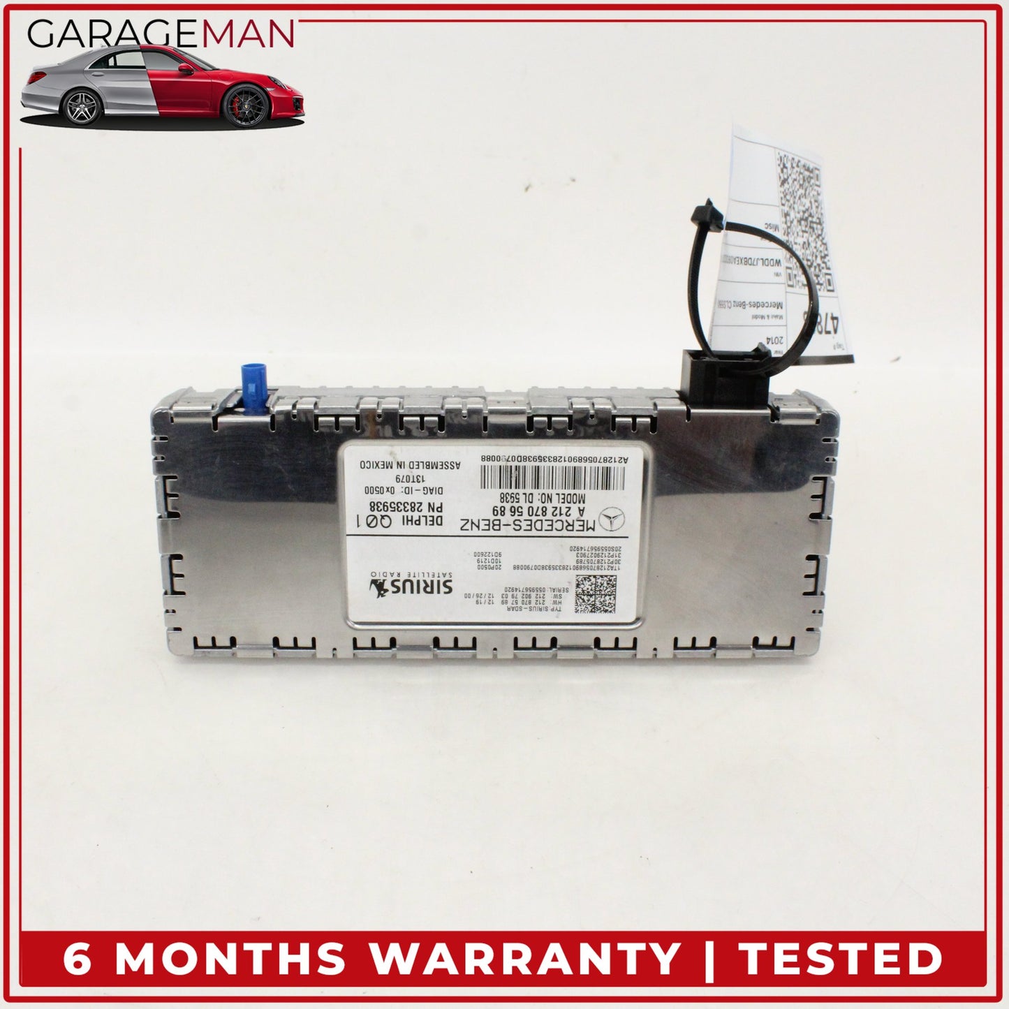 2010-2017 Mercedes-Benz CLS550 W218 Sedan Sirius Satellite Radio Receiver 2128705689 OEM