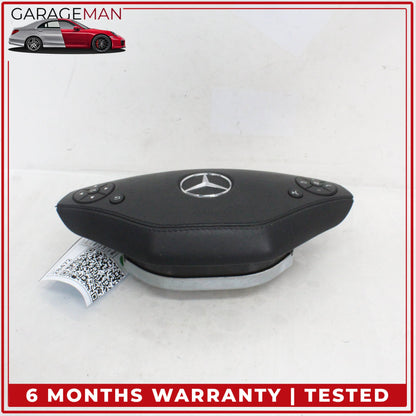 2010-2014 Mercedes W221 S400 Front Left Side Steering Wheel Airbag Black OEM