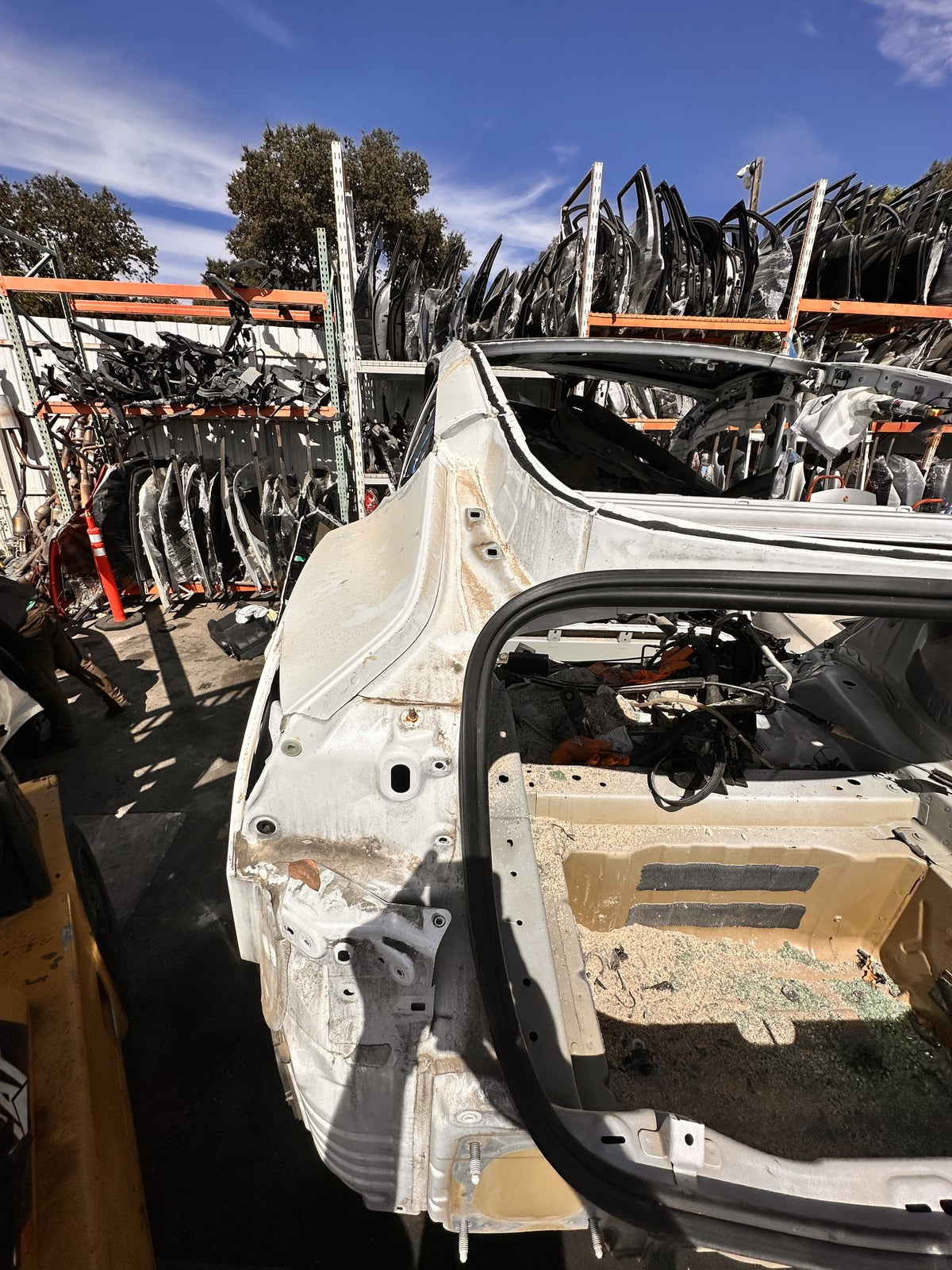 2017-2023 Tesla Model 3 Rear Left Side Quarter Frame Body Panel Pearl White OEM