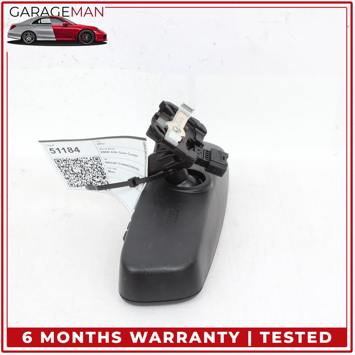2014-2020 BMW 430i 428i Front Upper Windshield Rear View Mirror 6821263 OEM