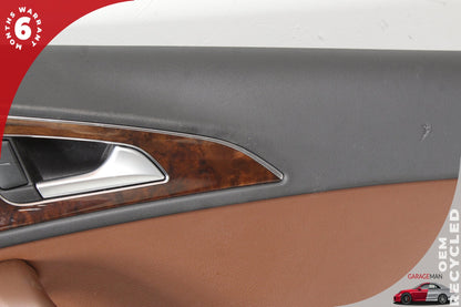 2012-2018 Audi A6 S6 Rear Right Side Interior Door Panel Brown 4G0867222 OEM