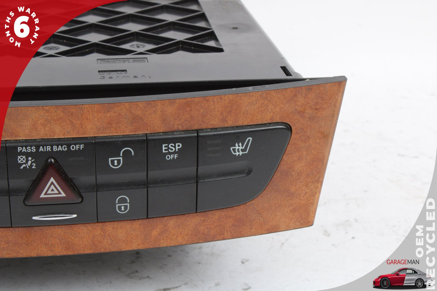 2003-2009 Mercedes W211 E350 Center Dash Hazard Control Switch Panel OEM