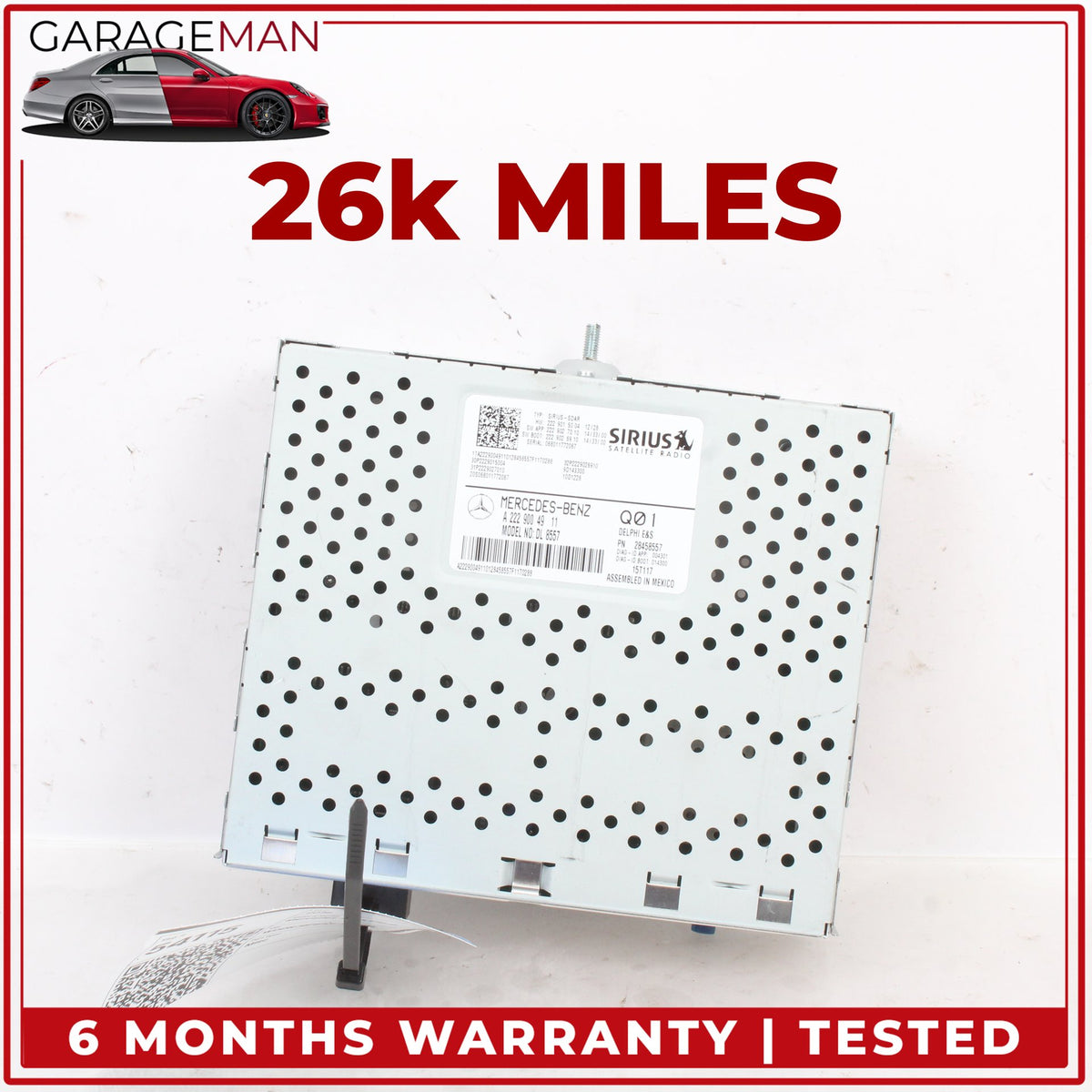 2015-2020 Mercedes C207 E400 Coupe Sirius Satellite Audio Radio Receiver OEM