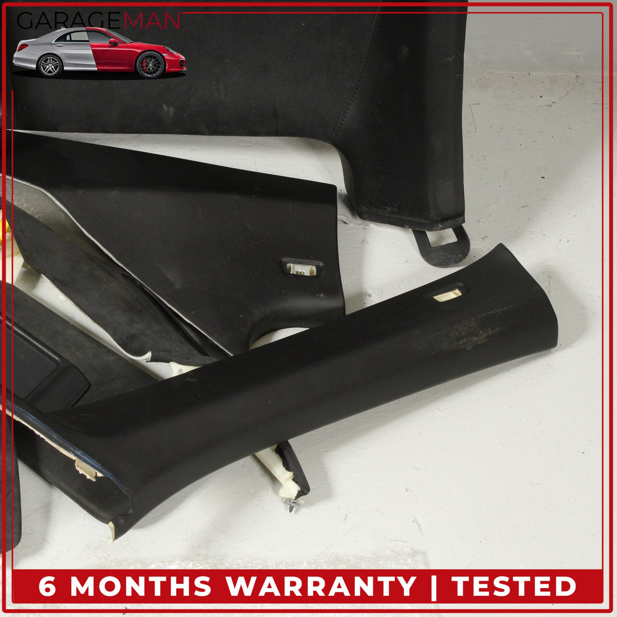 2009-2015 BMW 740i F01 Alcantara Headliner Pillars Visors Set 8035839 OEM