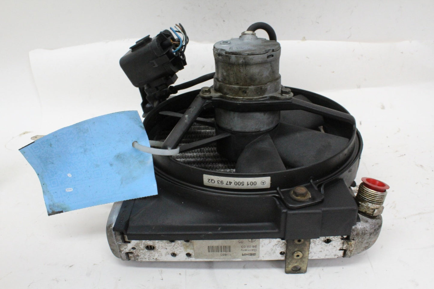 2003-2006 Mercedes W220 S55 AMG Engine Oil Cooler Radiator w/ Fan Motor OEM
