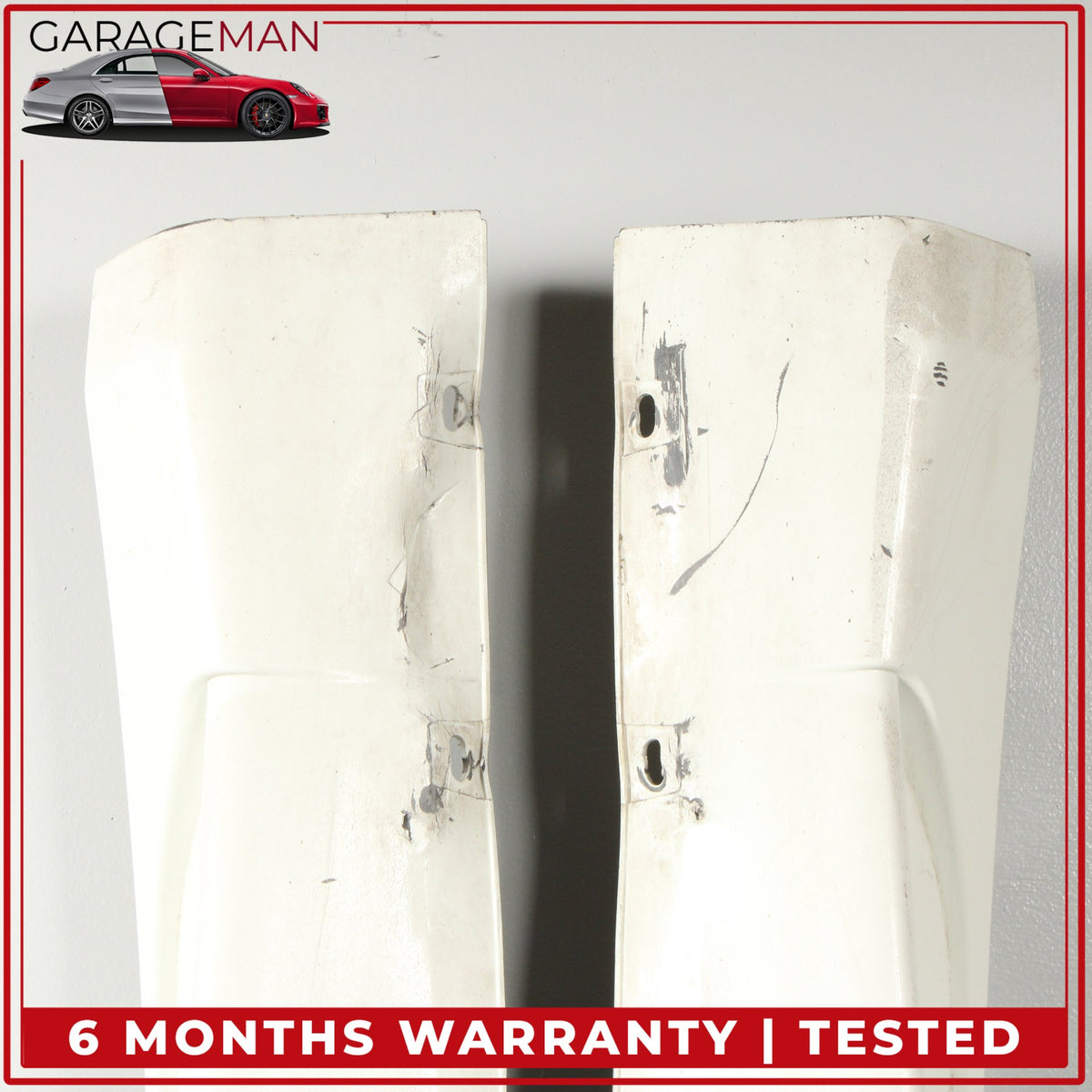 2008-2018 Maserati GranTurismo Left and Right Side Skirt Rocker Panel White OEM