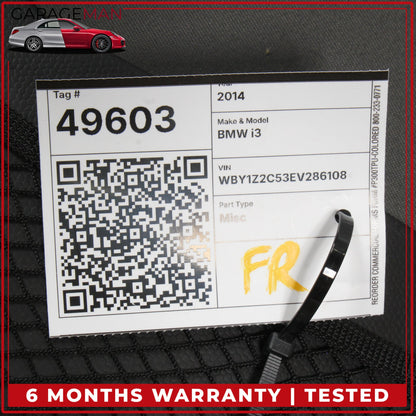 2014-2021 BMW i3 I01 Front Left or Right Side Seat Back Cover Panel 7365615 OEM