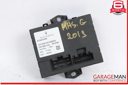 2017-2024 Maserati Ghibli Liftgate Control Module 670037049 Genuine