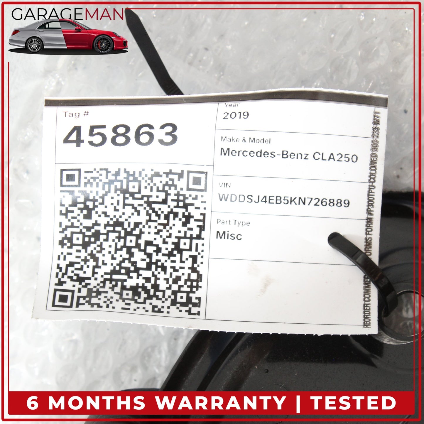 2014-2020 Mercedes W117 CLA250 Front Subframe Crossmember 2466201200 OEM