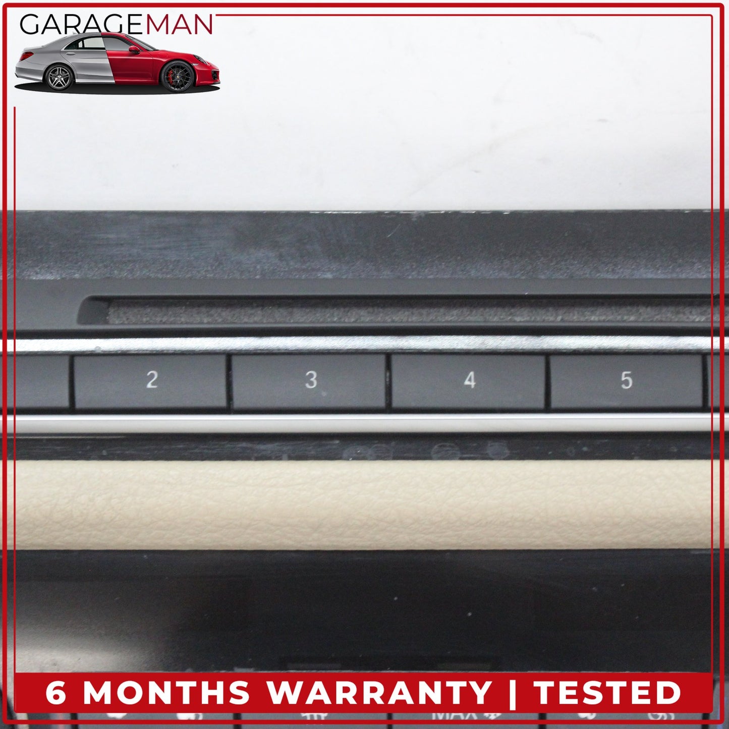 2011-2016 BMW 550i Front AC Climate Control Panel Audio CD Player 9236480 OEM