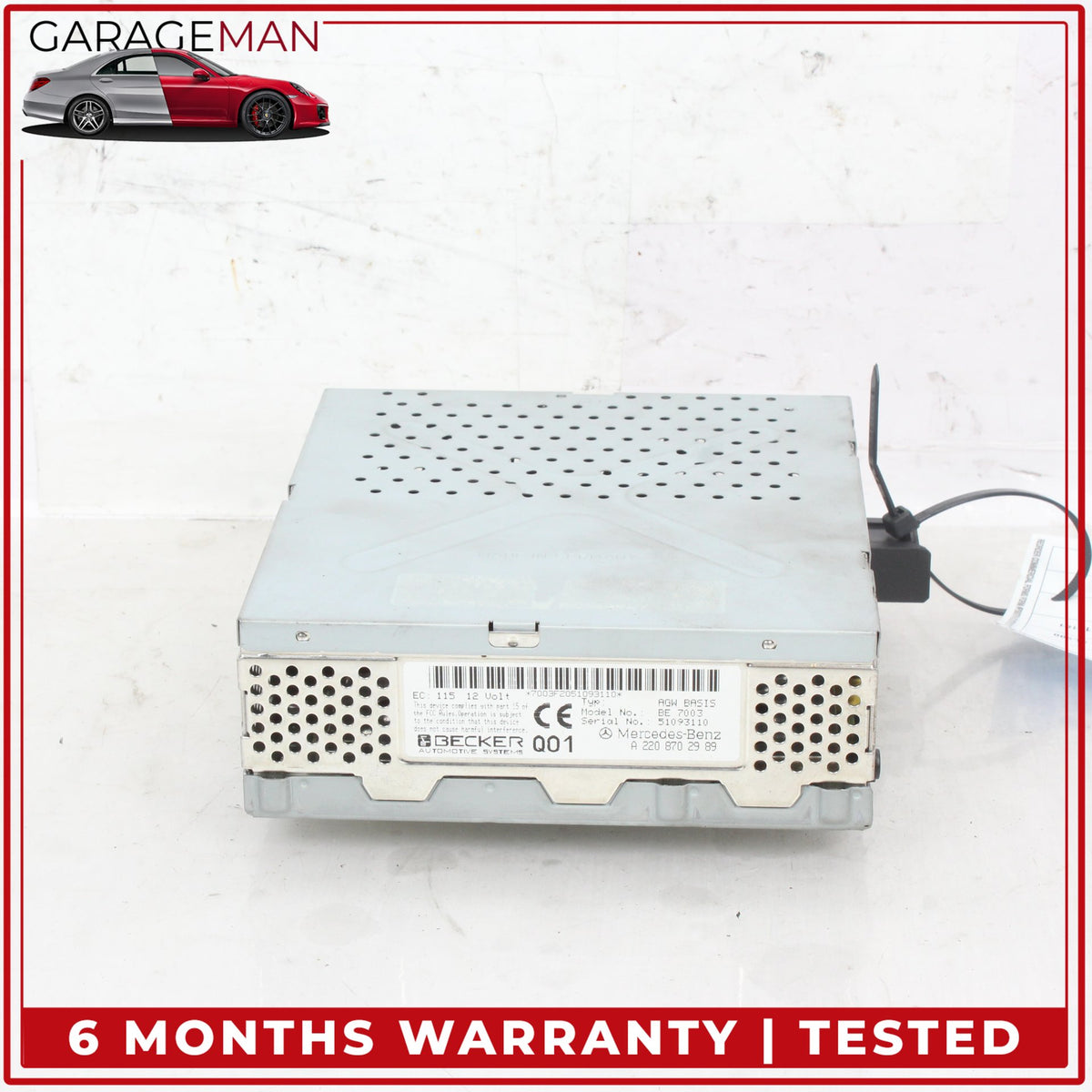 2004-2008 Mercedes R230 SL500 SL550 Audio Amplifier AMP Bose 220870418980 OEM