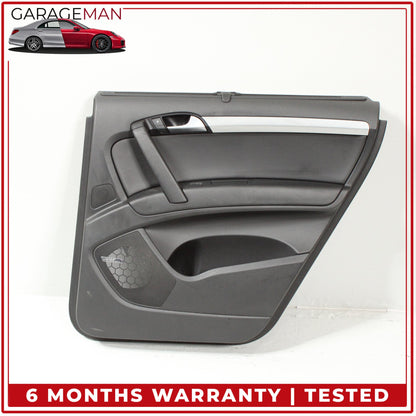 2007-2015 Audi Q7 Rear Right Side Interior Door Trim Panel w/ Sun Shade OEM