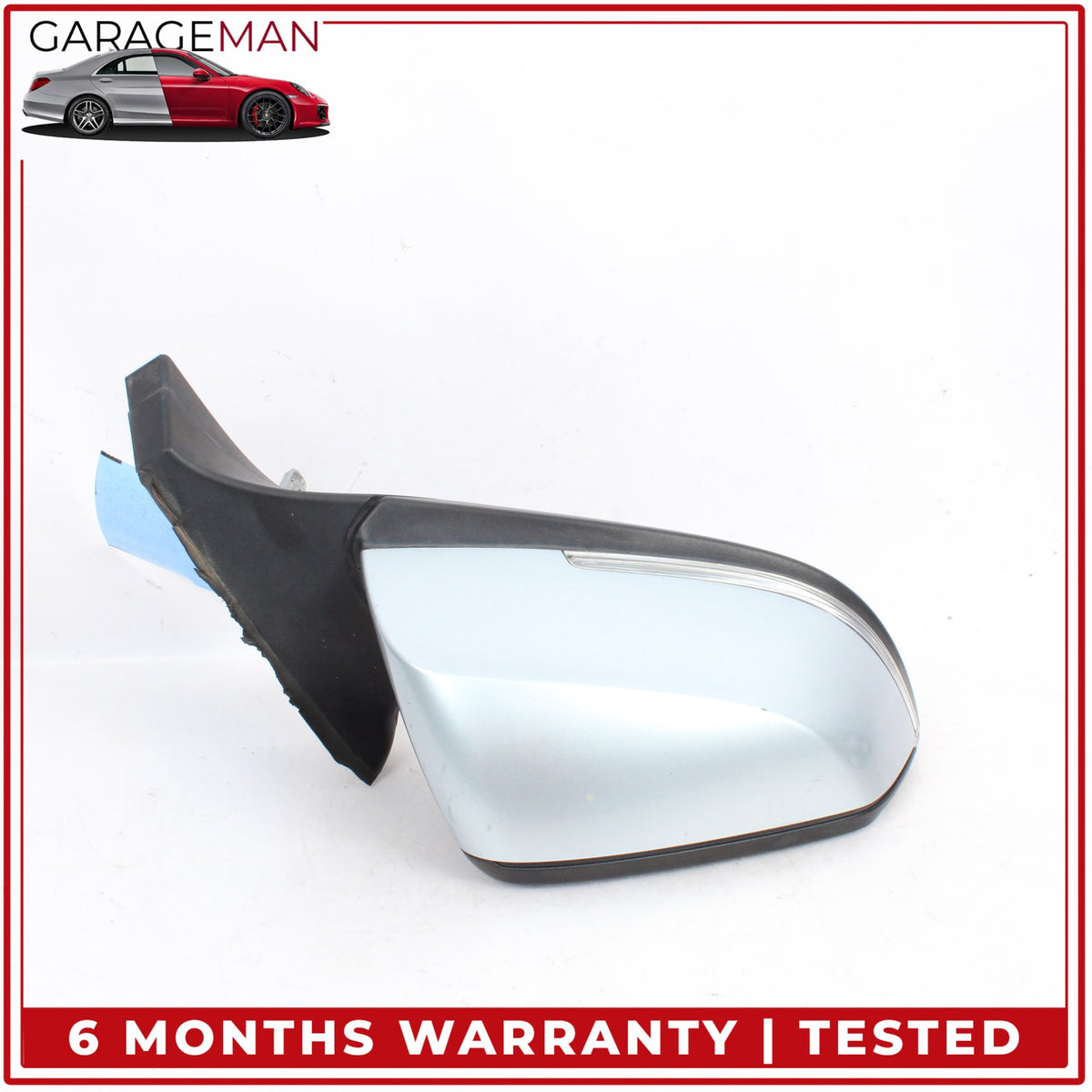 2014-2021 BMW i3 I01 Front Right Side Door Rear View Mirror Heated Silver OEM