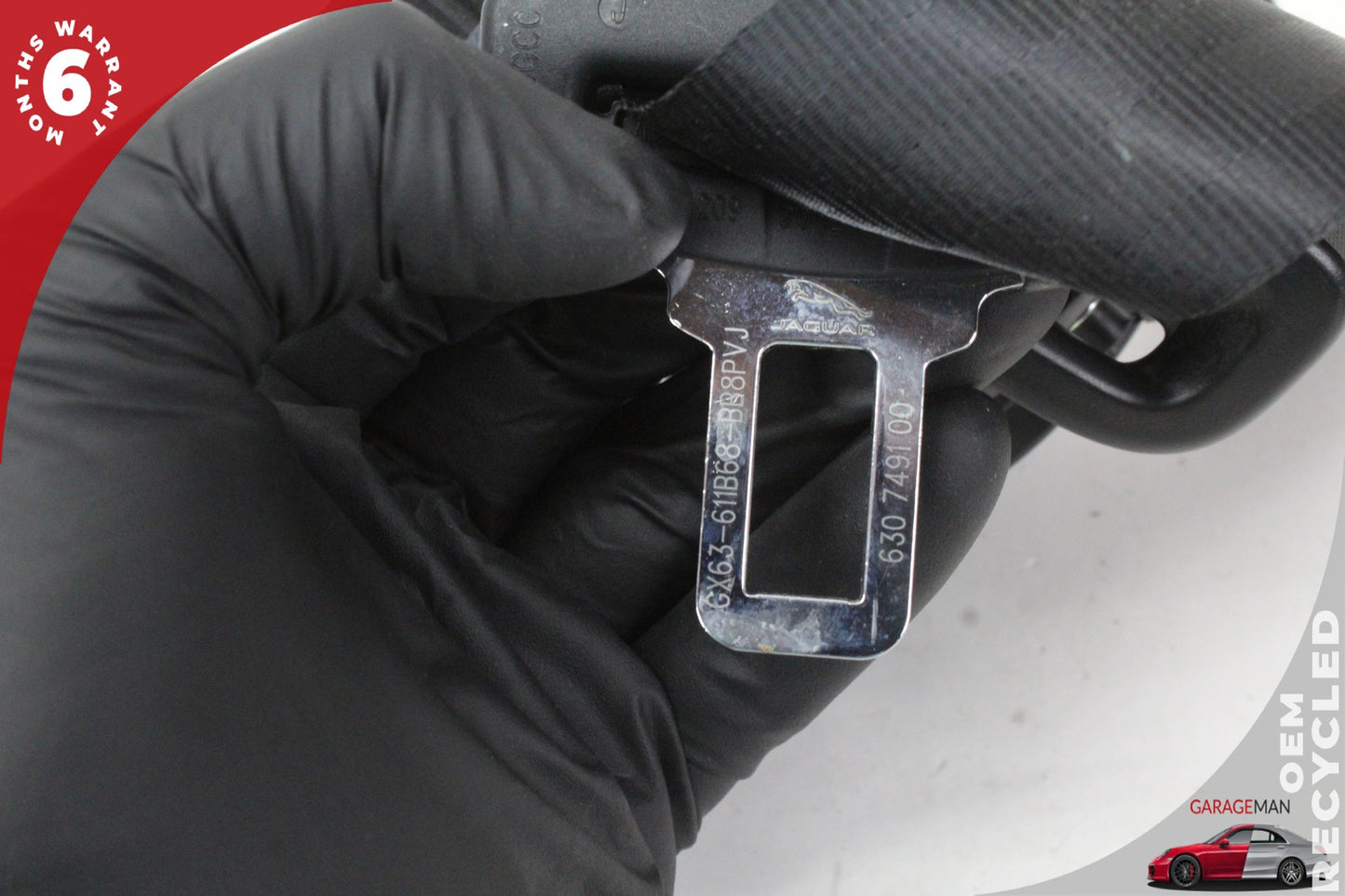2016-2020 Jaguar XF X260 Rear Left or Right Side Seat Belt Black 630793900D OEM