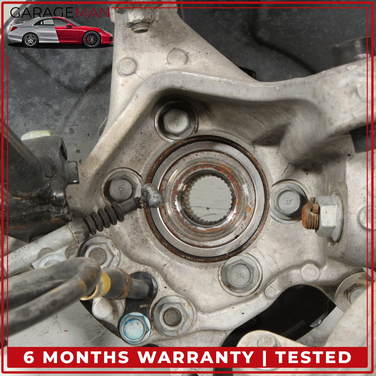 2014-2024 Infiniti Q50 V37 4WD Rear Left Spindle Knuckle Wheel Hub w/ Arms OEM