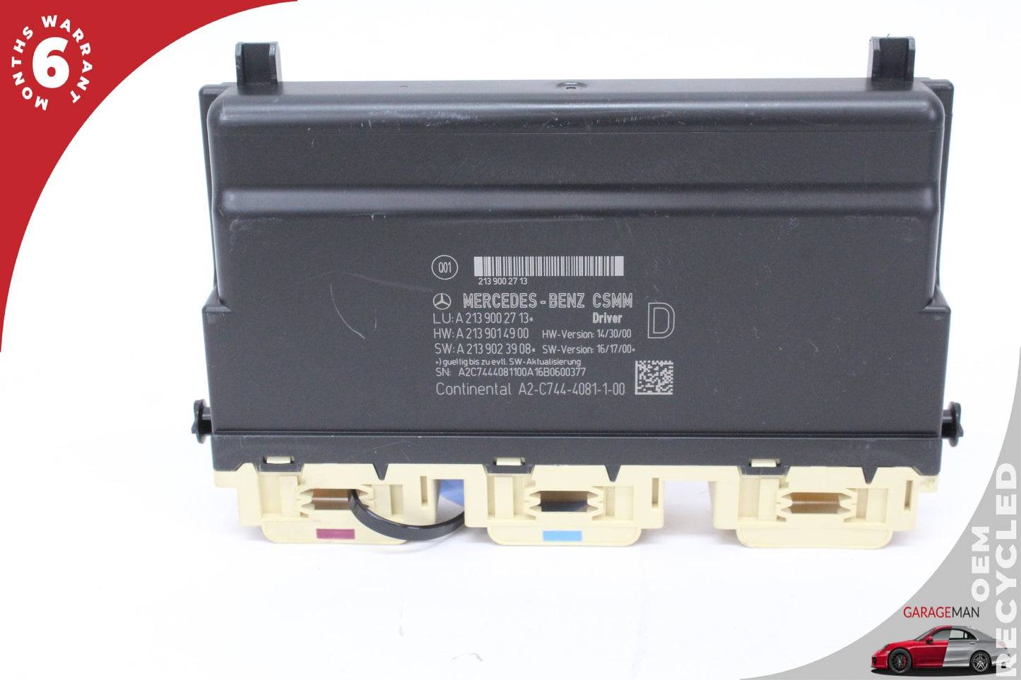17-19 Mercedes-Benz E400 W213 Wagon Left Front Door Control Module 2139002713 OEM