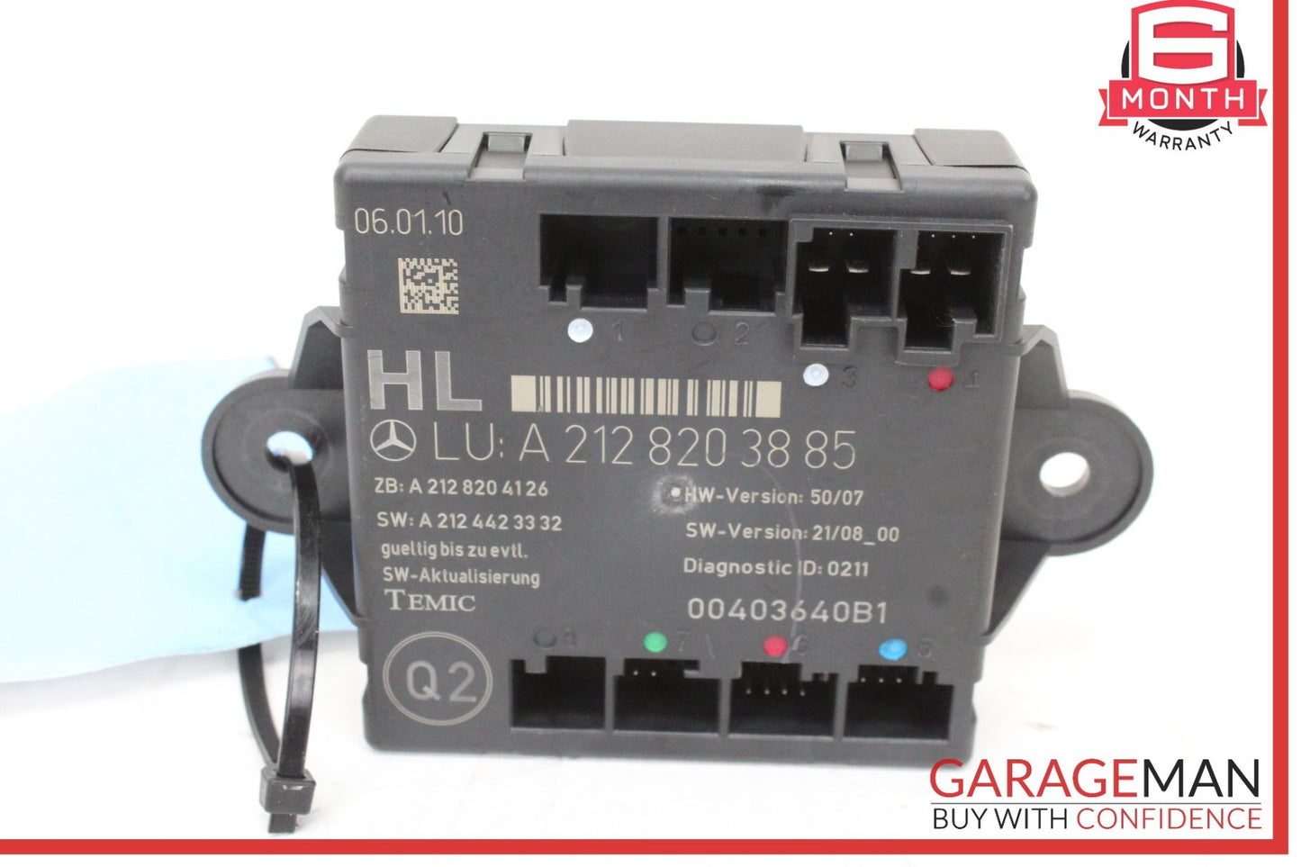 2008-2018 Mercedes W212 E350 Rear Left Driver Side Door Control Module OEM