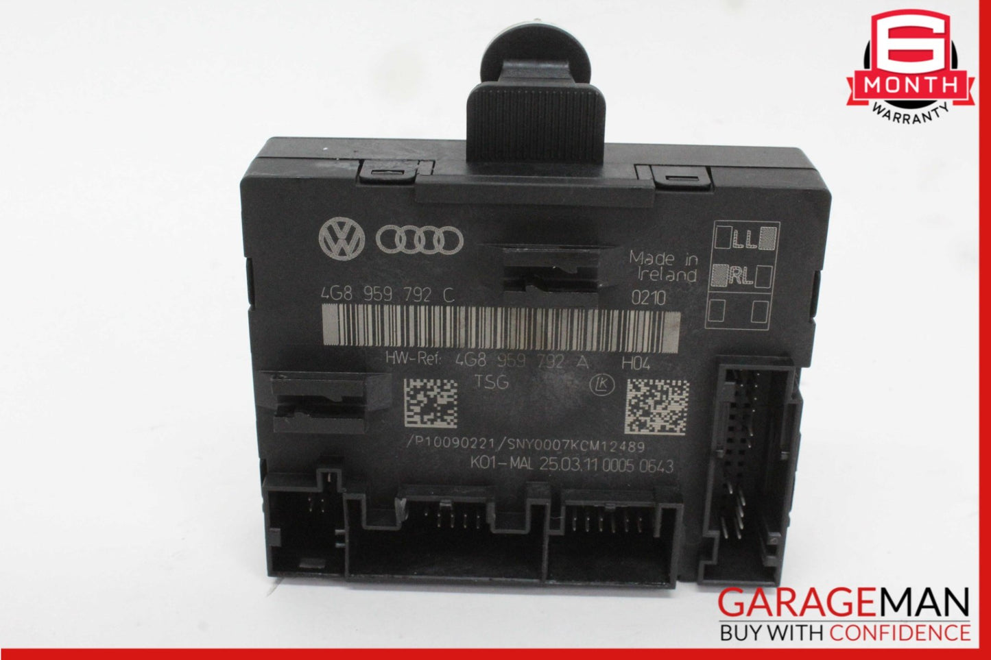 2012-2018 Audi A6 C7 Sedan Right Front Door Control Module 4G8959792C OEM