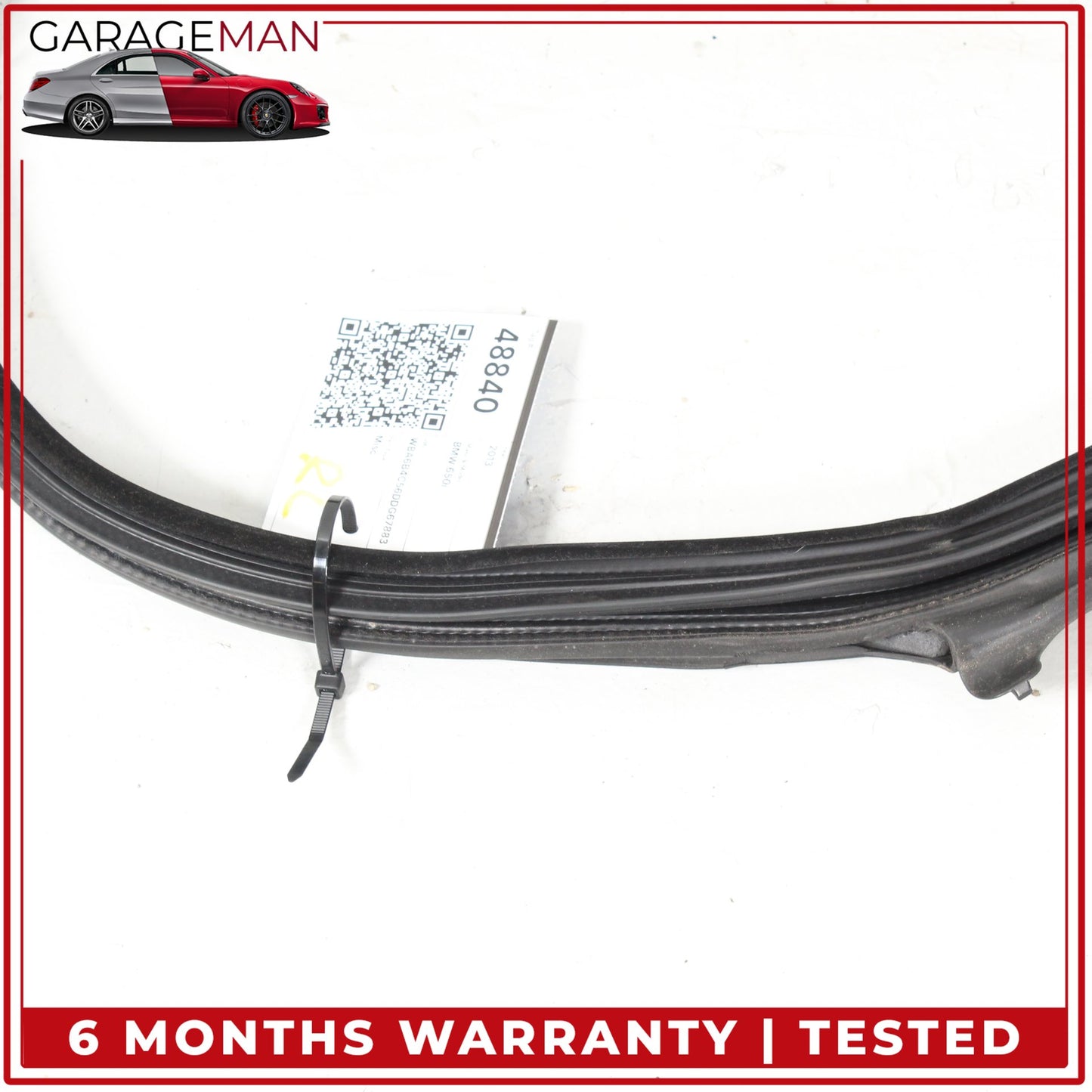 2013-2019 BMW 650i F06 AWD Rear Left Side Door Weatherstrip Seal 7275315 OEM