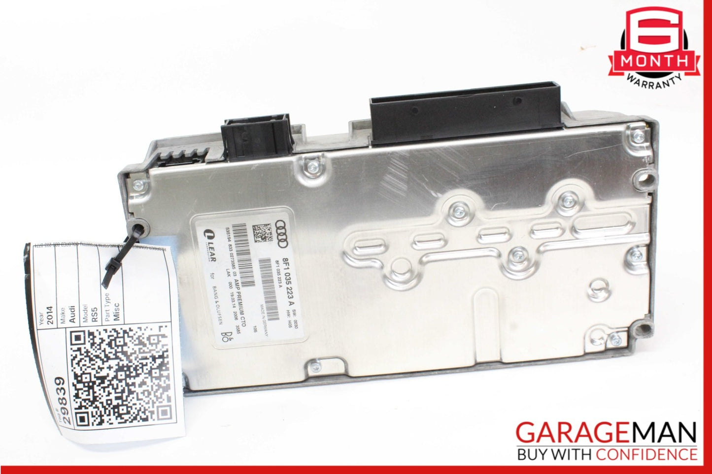 2012-2017 Audi RS5 8T Convertible Stereo Amplifier 8F1035223A OEM