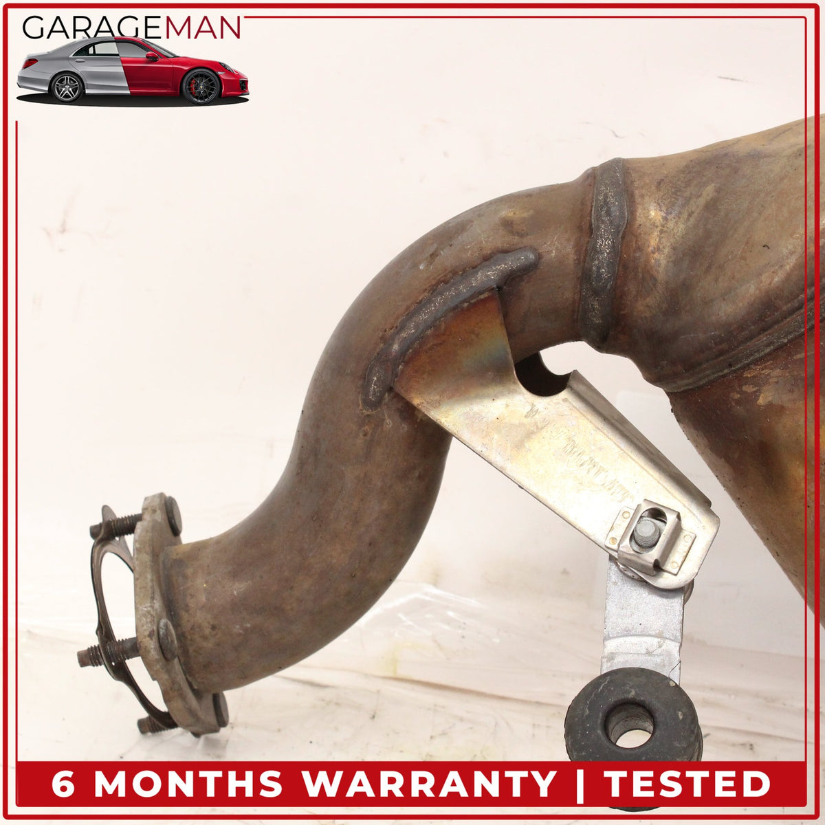 2012-2015 Audi A6 A7 3.0L V6 Engine Left Side Exhaust Downpipe 4G0254202M OEM