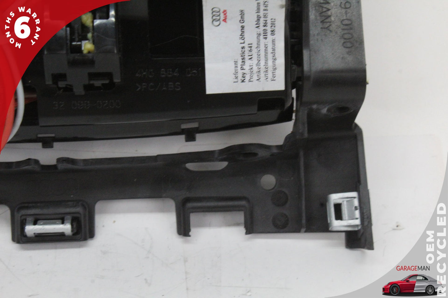 2011-2018 Audi A8 S8 Rear Center Console Cigarette Lighter Outlet 4H0864051B OEM