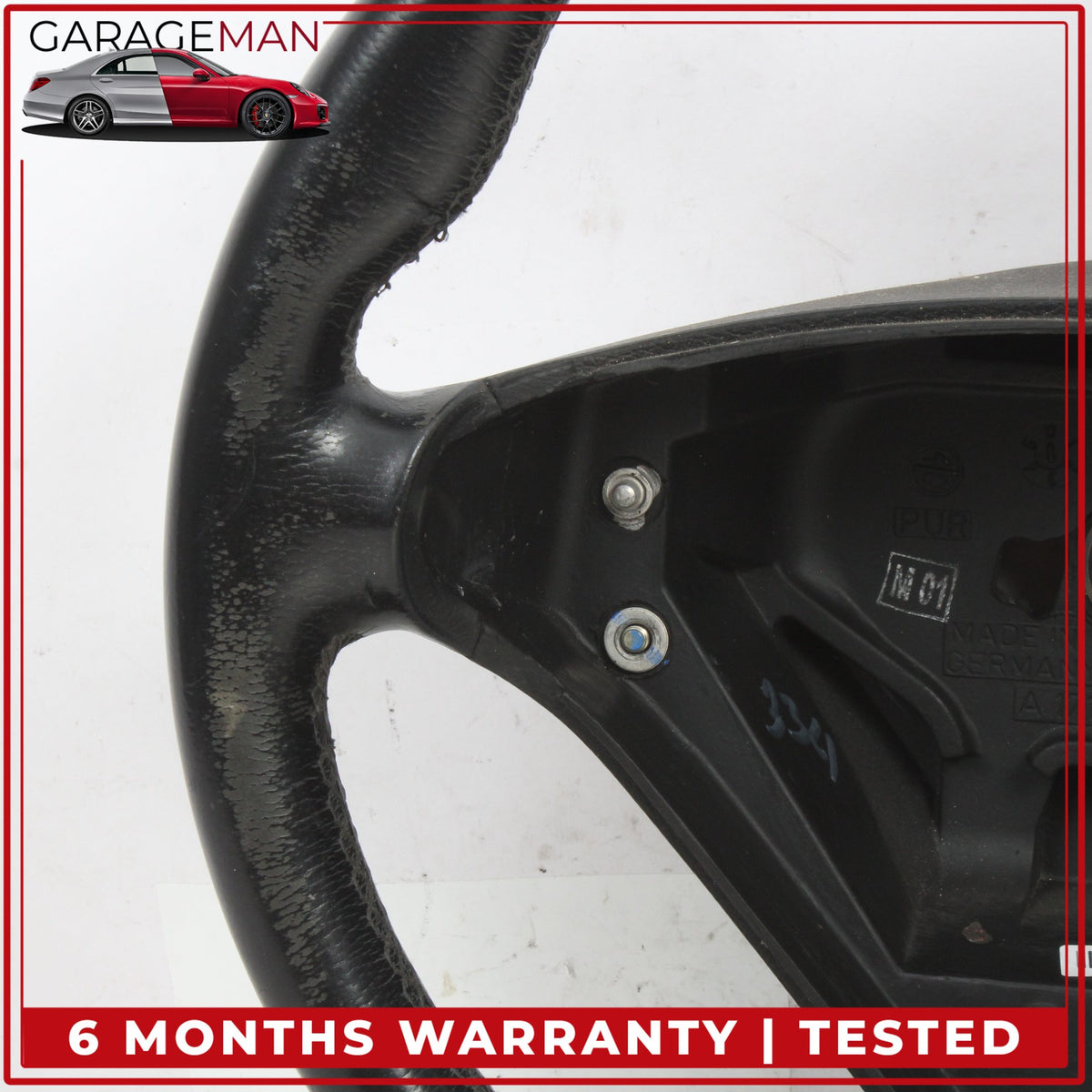 2005-2008 Mercedes W205 C230 C350 Sport Steering Wheel Black 1714600103 OEM