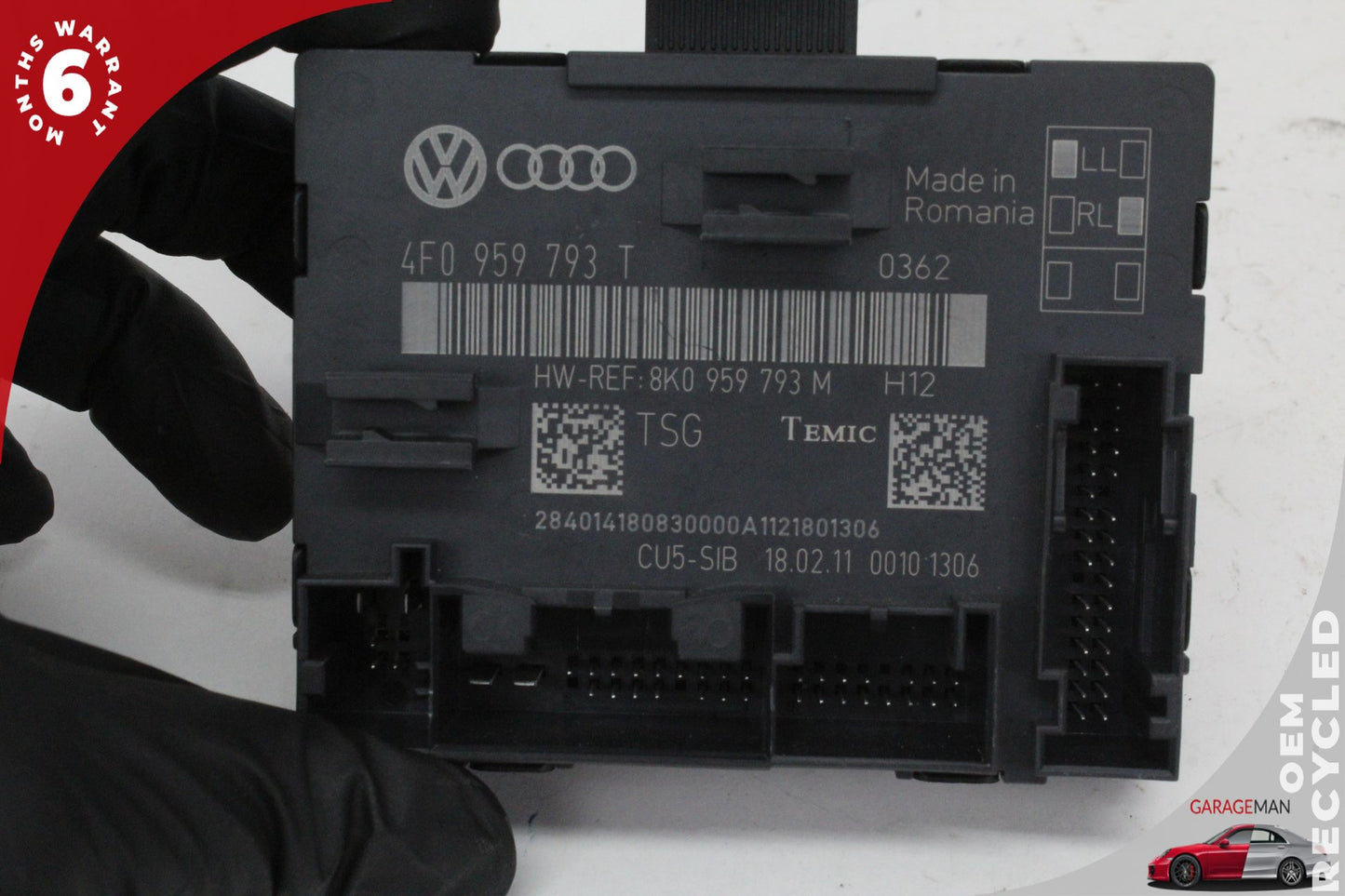 2007-2015 Audi Q7 Front Left Side Door Control Module Unit 4F0959793T OEM