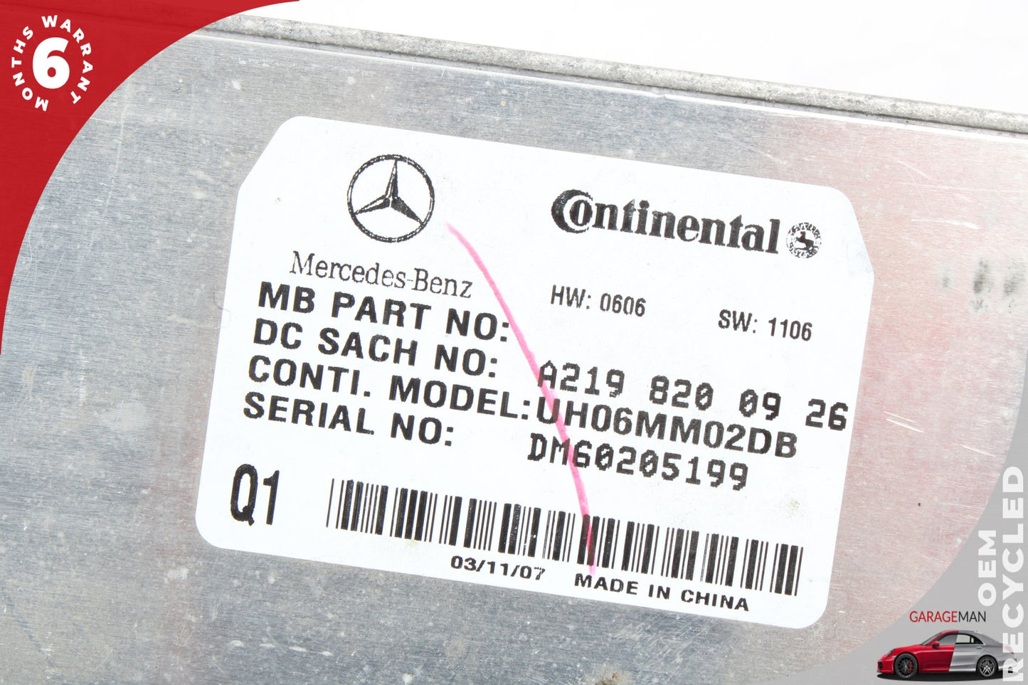 2006-2012 Mercedes W164 ML350 Communication Control Module Unit 2198200926 OEM