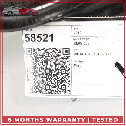 2012-2018 BMW 650i F13 Rear Bumper Reinforcement Impact Crash Bar Beam OEM