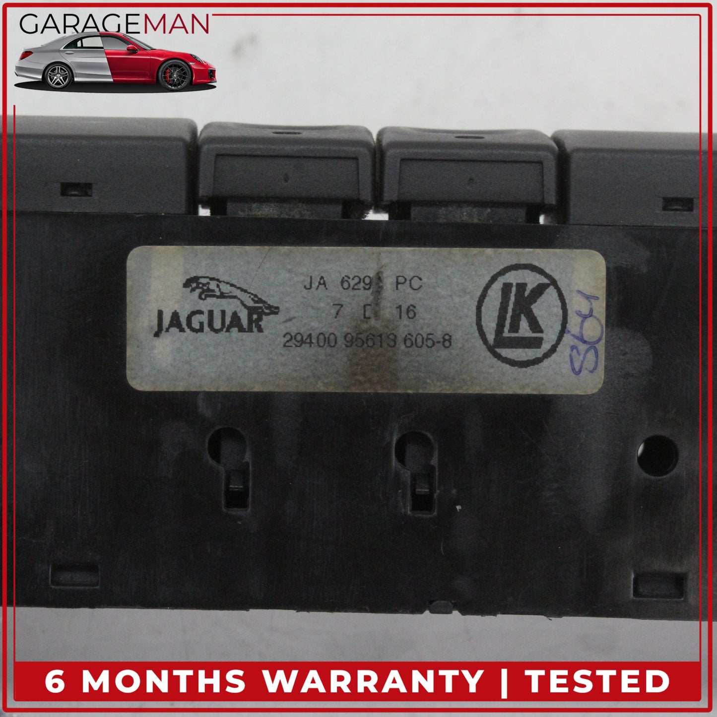 1997-2003 Jaguar XK8 Front Emergency Hazard Light Control Switch Panel OEM