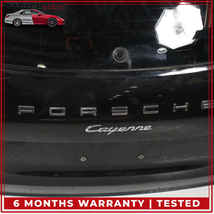 2015-2018 Porsche Cayenne 958 Trunk Lid Panel w/ 3rd Stop Brake Light Black OEM
