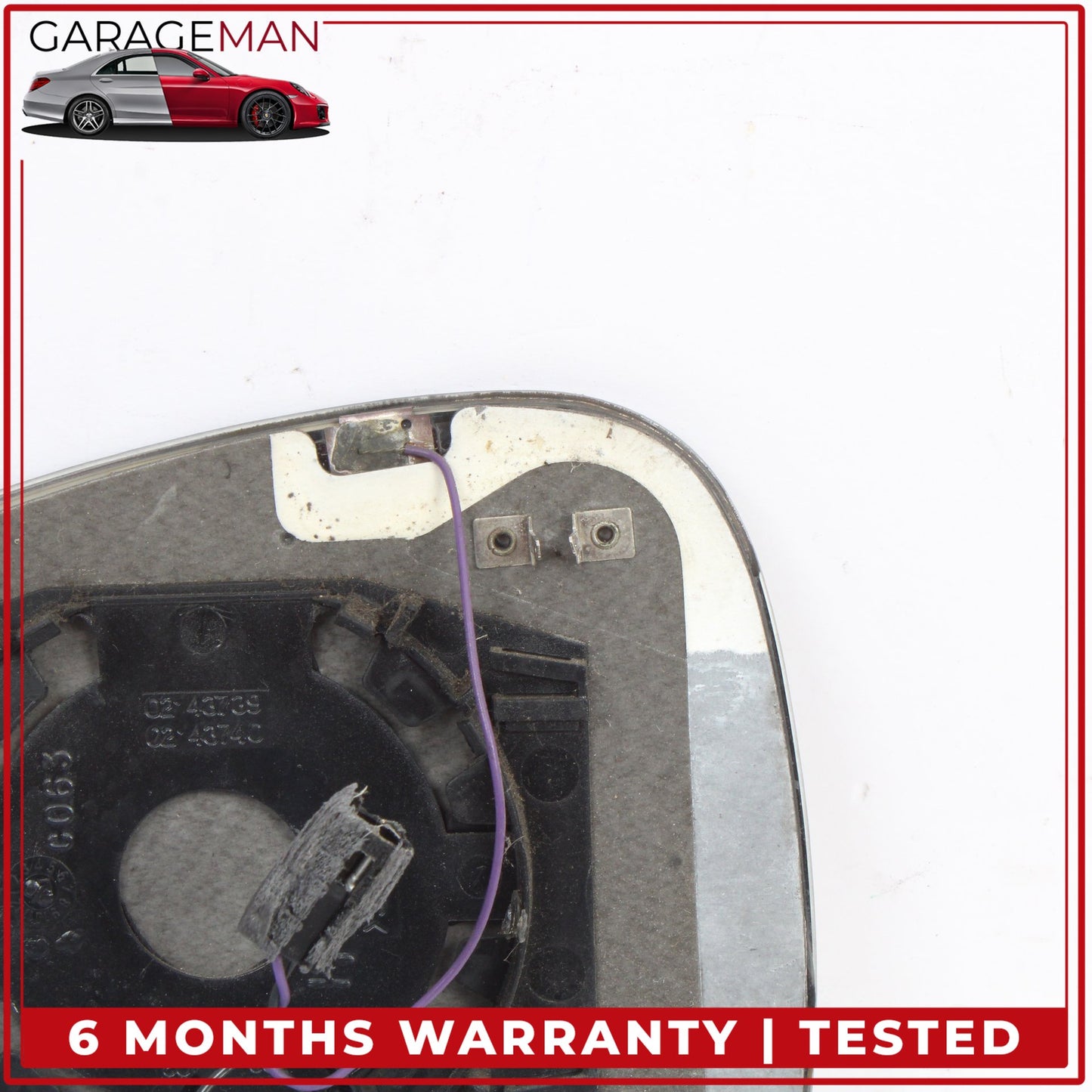 2008-2019 Maserati GranTurismo M145 Front Right Side Door Rear View Glass OEM