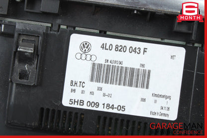 2007-2009 Audi Q7 AC Climate Control Panel 4L0820043F Genuine OEM