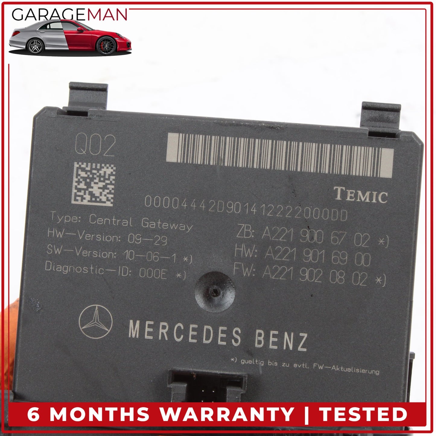 2007-2014 Mercedes W216 CL550 Central Gateway Control Module Unit 2219006702 OEM