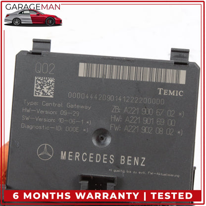 2007-2014 Mercedes W216 CL550 Central Gateway Control Module Unit 2219006702 OEM
