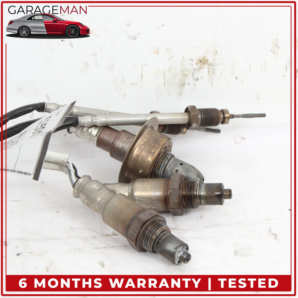 2016-2018 Infiniti Q50 Q60 3.0L Temperature and Oxygen O2 Lambda Sensor Set OEM