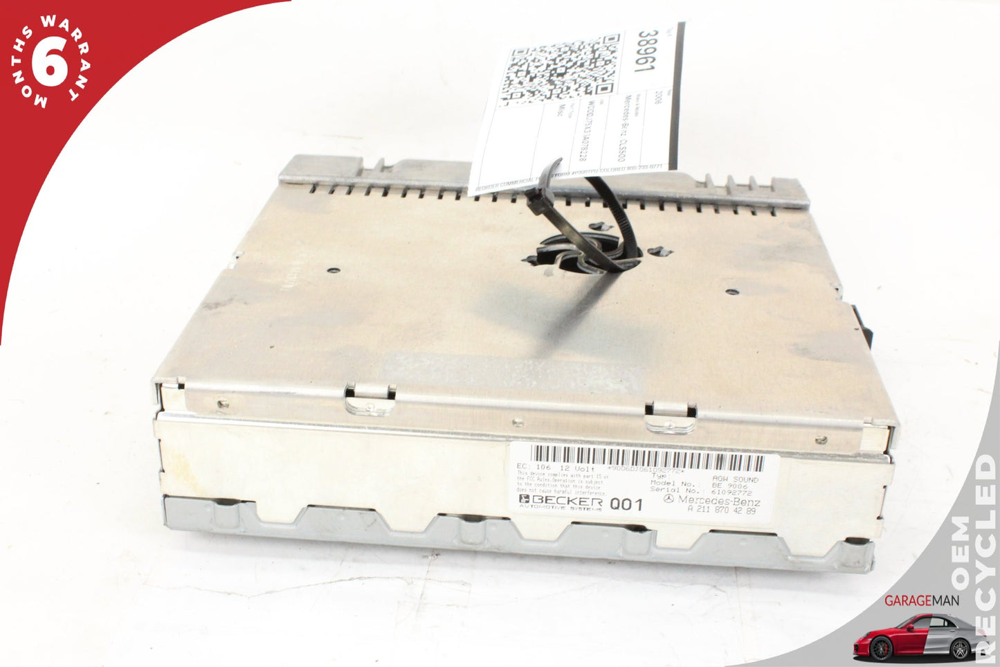 03-08 Mercedes-Benz CLS500 W219 Sedan Amplifier Amp Becker Audio Module  2118704289 Genuine
