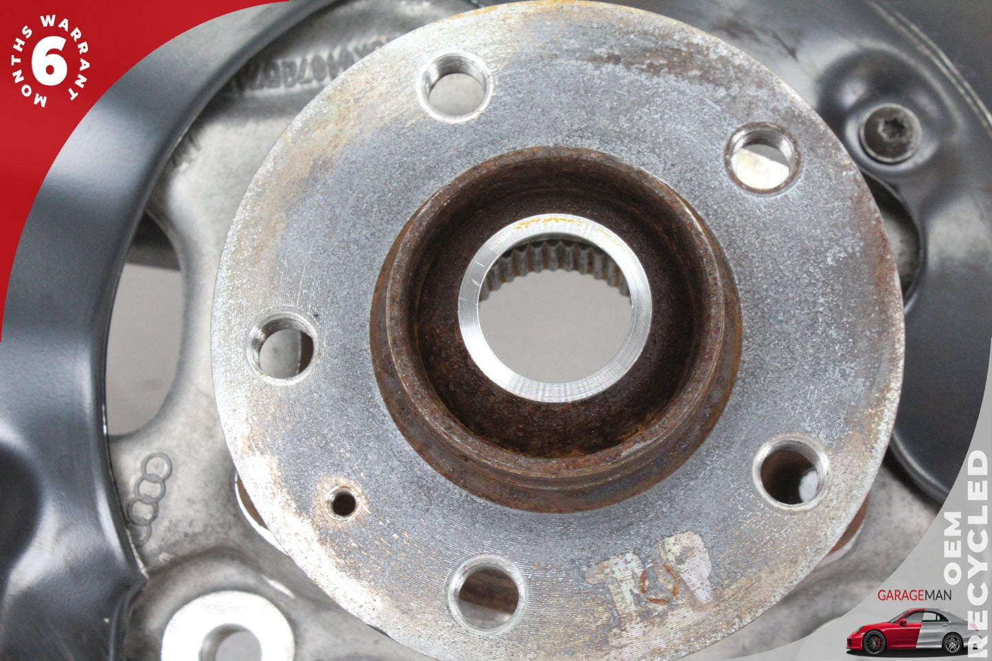 2009-2018 Audi A6 C7 AWD Front Left Spindle Knuckle Wheel Hub 4G0407241C OEM