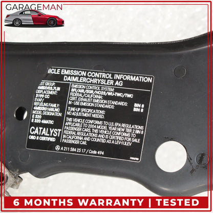 2003-2009 Mercedes W211 E320 Front Reinforcement Bar Upper Radiator Support OEM