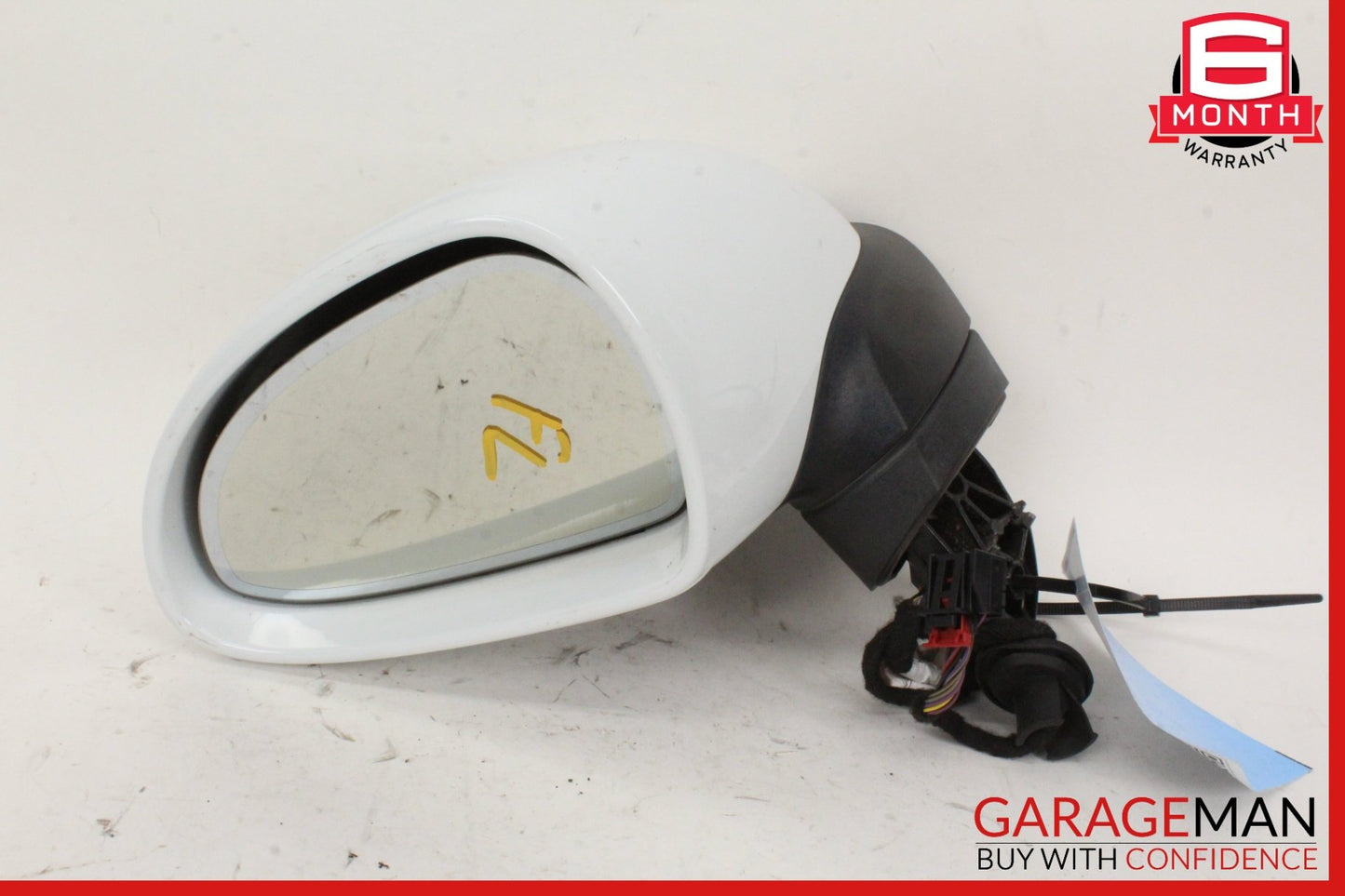 2013-2016 Porsche Cayman 981 Front Left Side Door Rear View Mirror White OEM