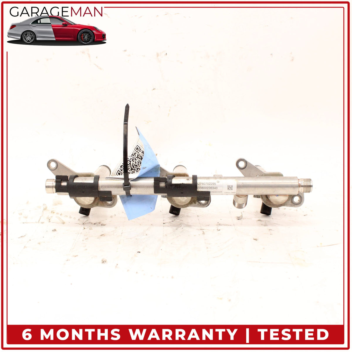 2011-2023 Mercedes W212 E400 Right Fuel Injection Rail Line w/ Injectors OEM