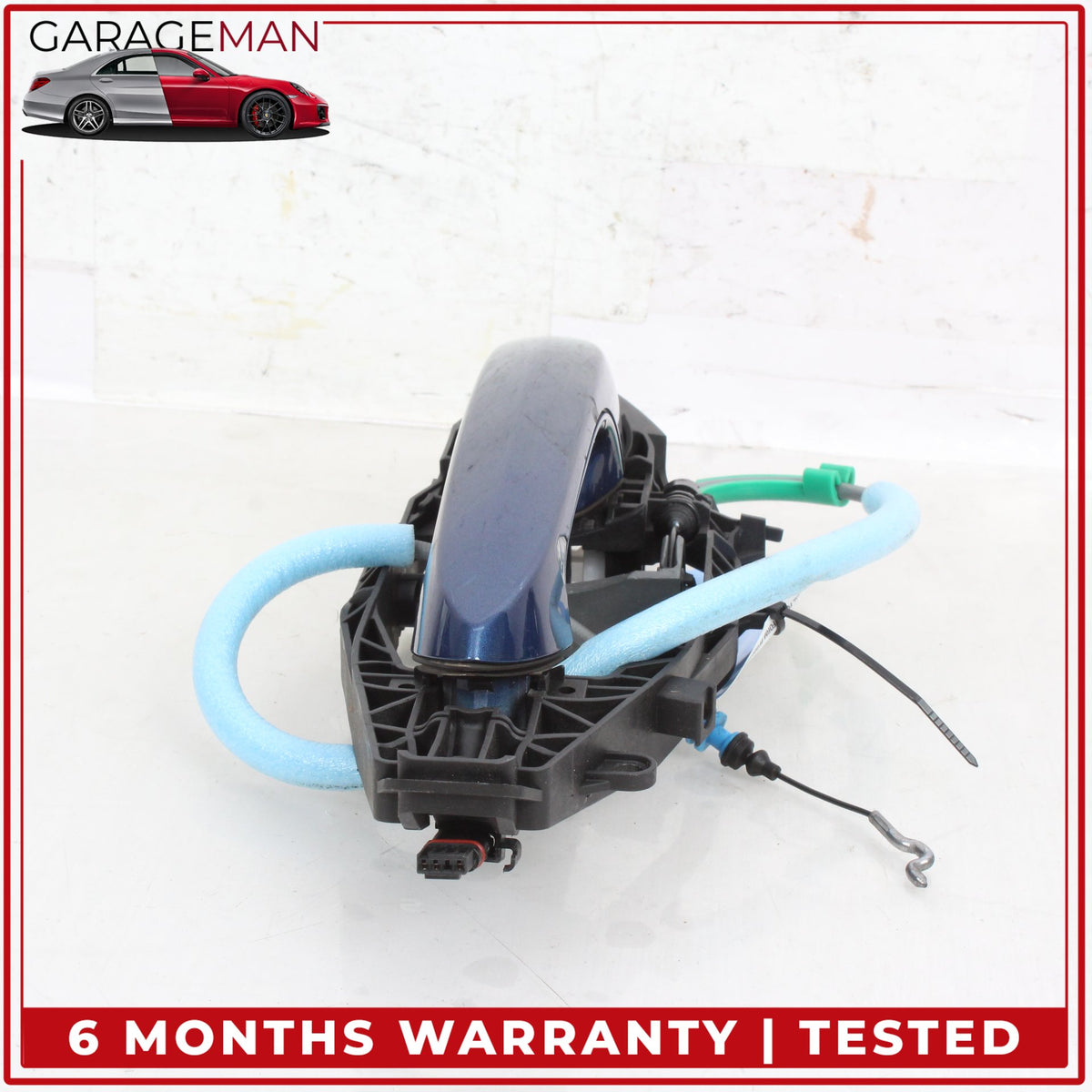 2017-2024 BMW X3 X4 M550i Rear Left Side Exterior Door Handle Blue Metallic OEM
