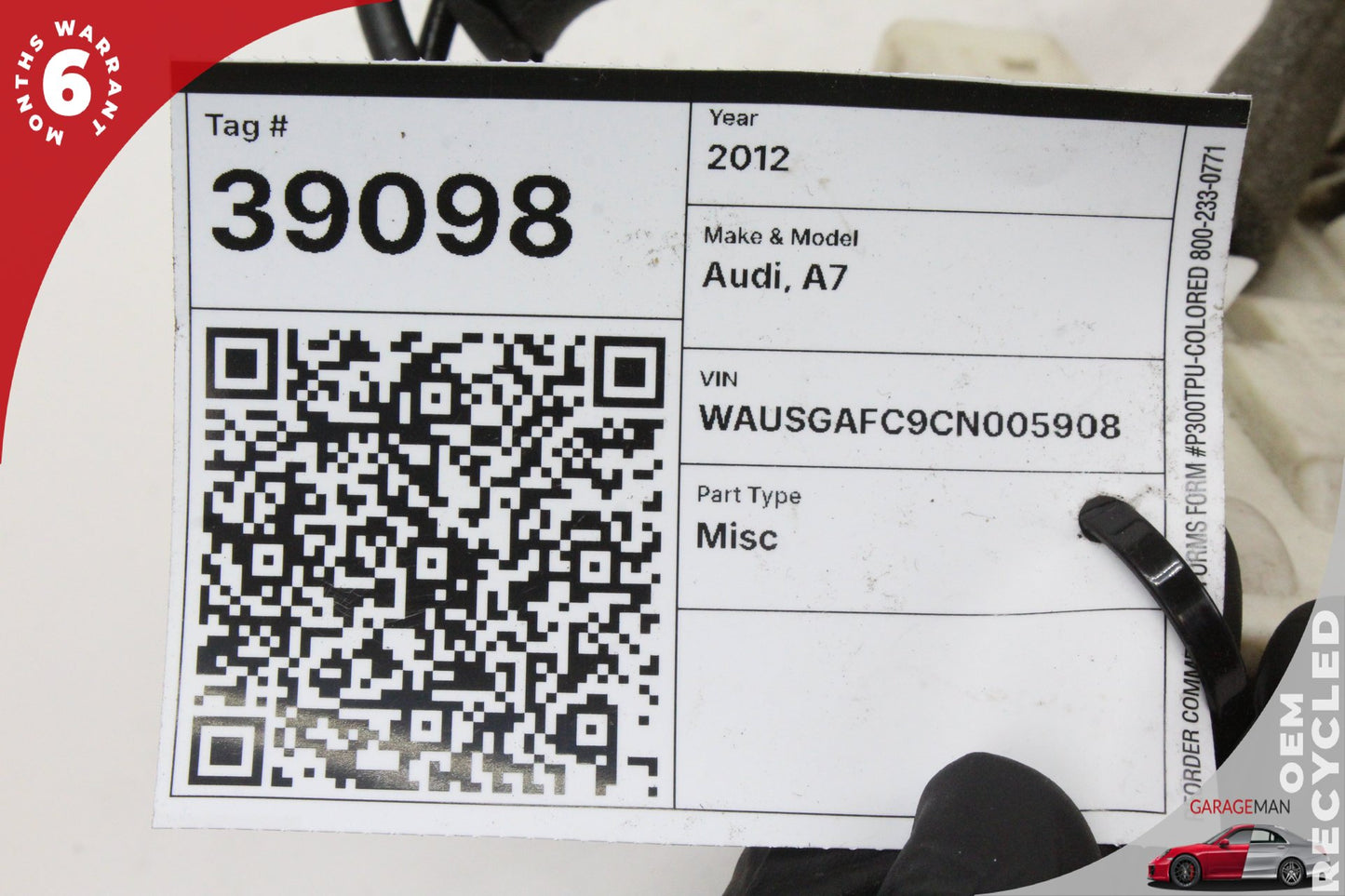 2012-2018 Audi A7 A6 Rear Right Passenger Side Door Lock Actuator 4G0839016A OEM