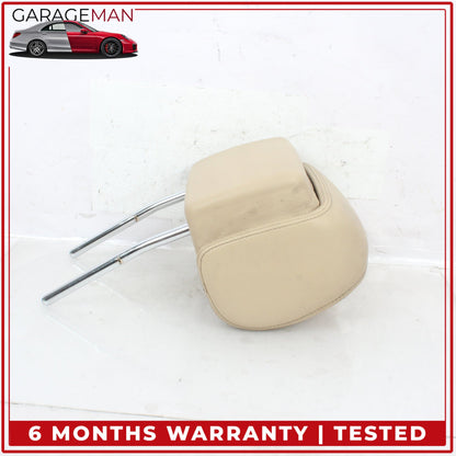 2012-2018 Audi A6 A7 Front Left and Front Right Side Seat Headrest Beige OEM