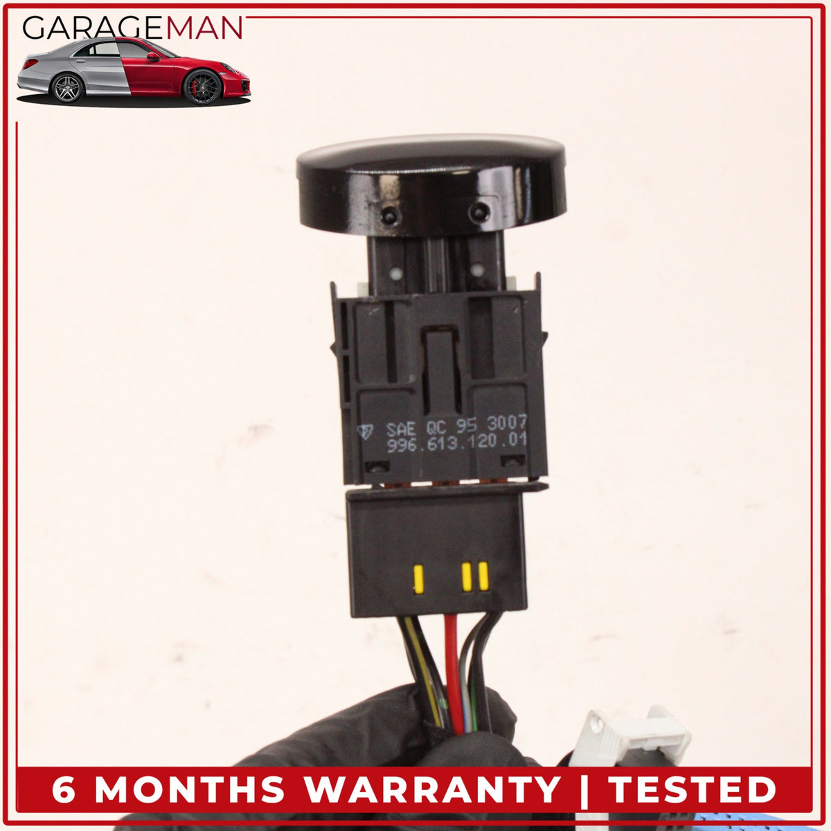1997-2005 Porsche 911 Carrera Emergency Hazard Light Control Switch w/ Wire OEM