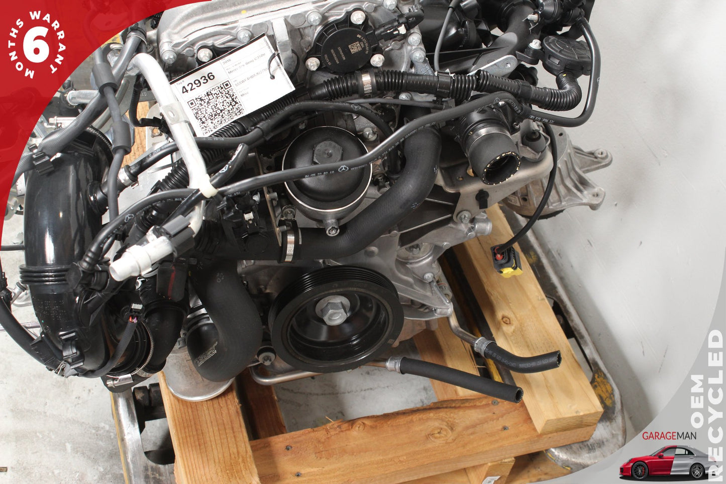 2016-2019 Mercedes W205 C350e RWD 2.0L Engine Motor Assembly M274.920 OEM 75K