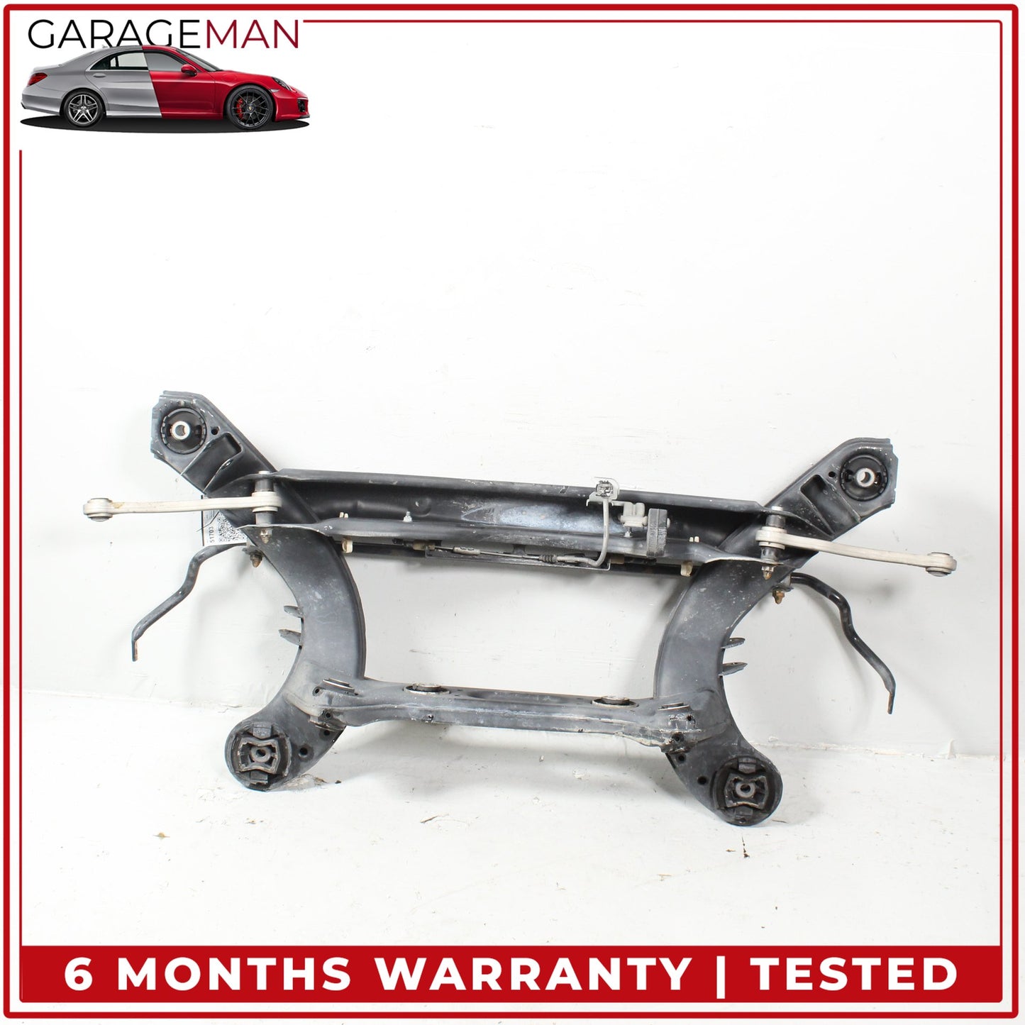 2008-2015 Mercedes W204 C250 Rear Subframe Crossmember w/ Anti Roll Sway Bar OEM