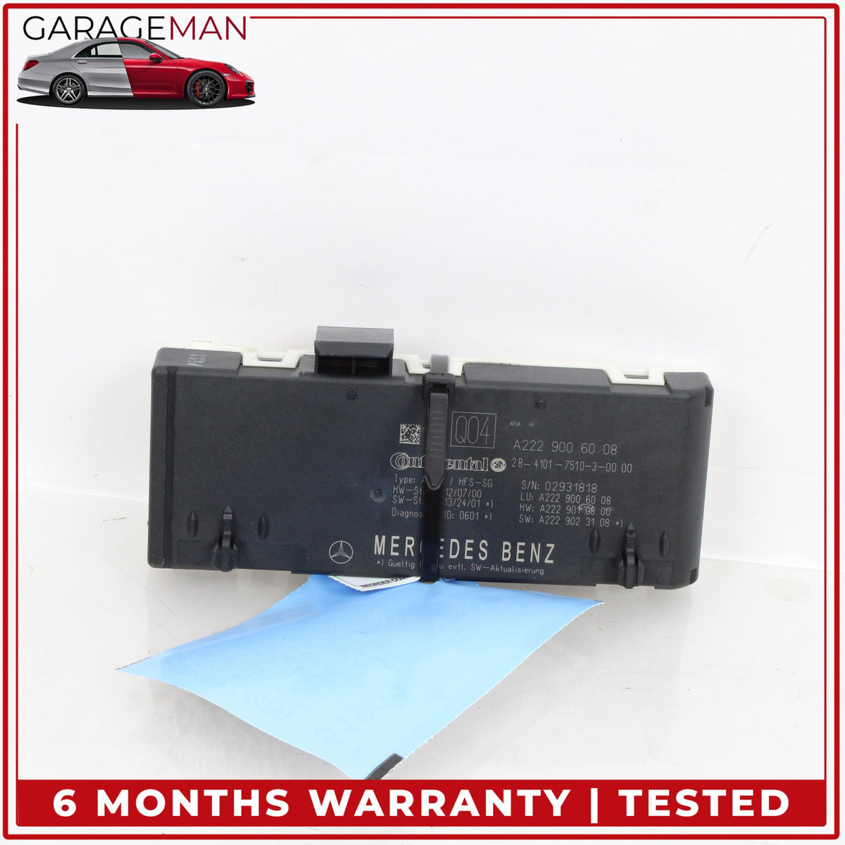 2014-2018 Mercedes W222 S550e Trunk Release Remote Open Close Module Unit OEM