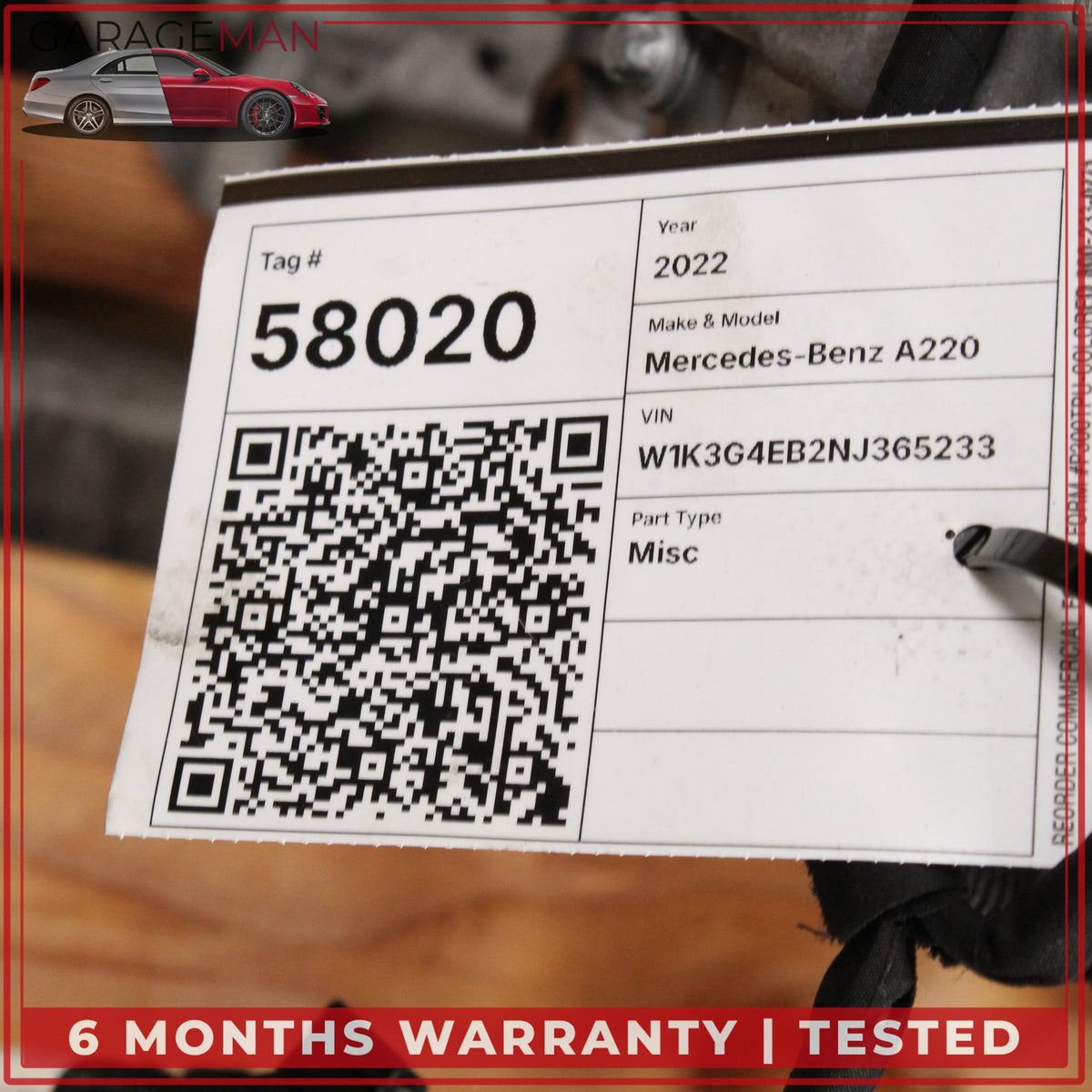 2019-2022 Mercedes-Benz A220 W177 2.0L I4 Engine Motor Assembly M260.920 15k OEM